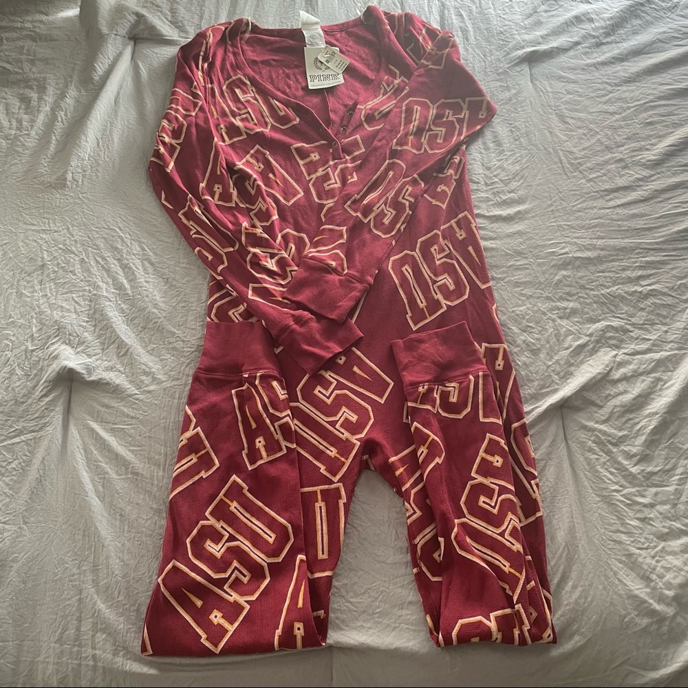 VICTORIAS SECRET PINK ASU ONESIE (LARGE)